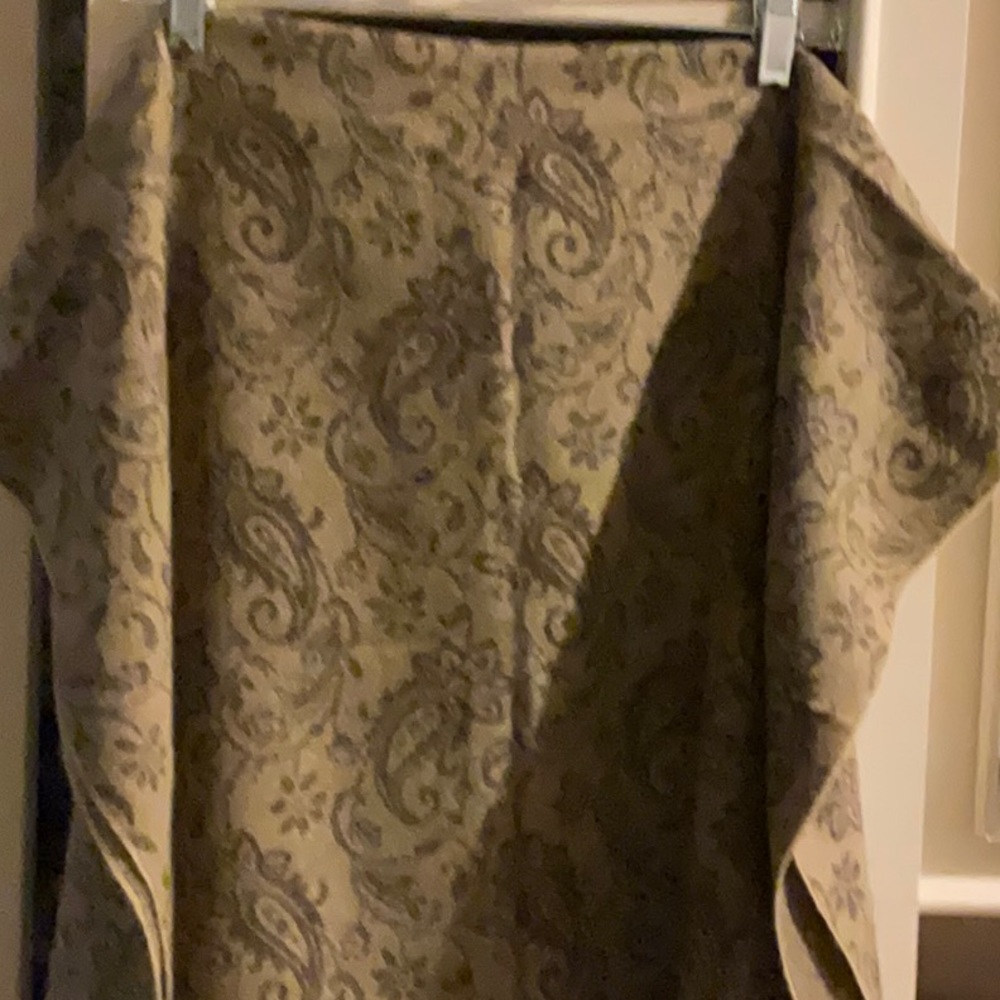 Beautiful soft wool wrap or shawl with fringe at each end